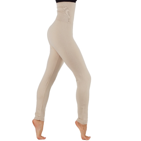 Pants - High elastic waist band fleece leggings